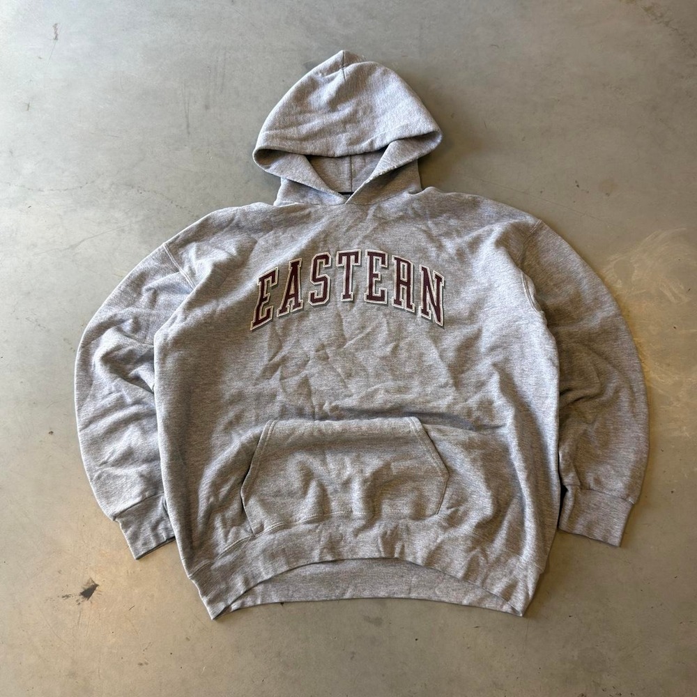 Vintage 90s jansport heather gray Russell style eastern hoodie